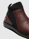 Slip-on Ankle Boots BLEI727SOF DK. RED W/BLACK NEOPRENE